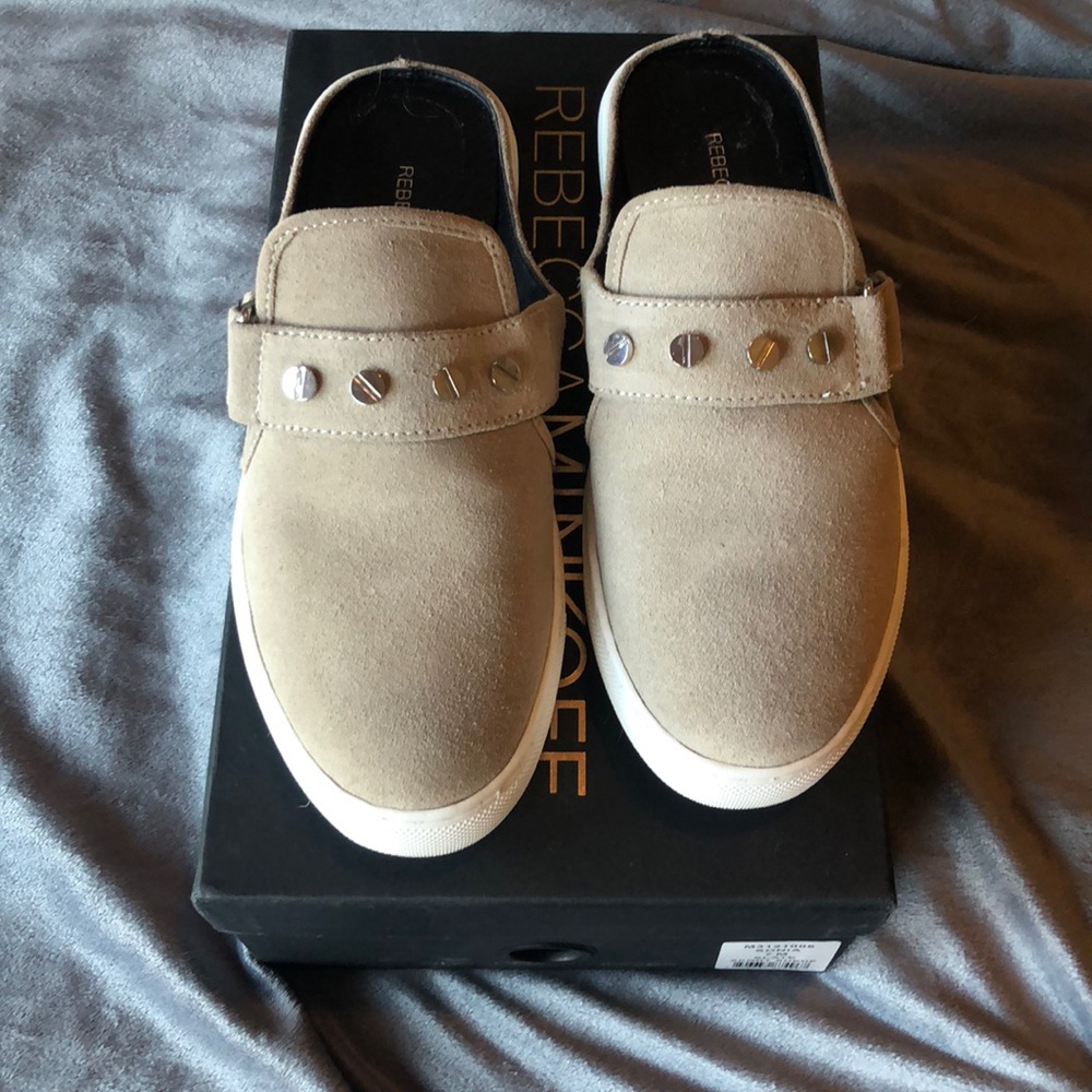 Rebecca Minkoff Suede Slides NIB